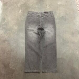 Y2K Moda jeans men's grey baggy jeans skater hiphop 90s wide leg 38